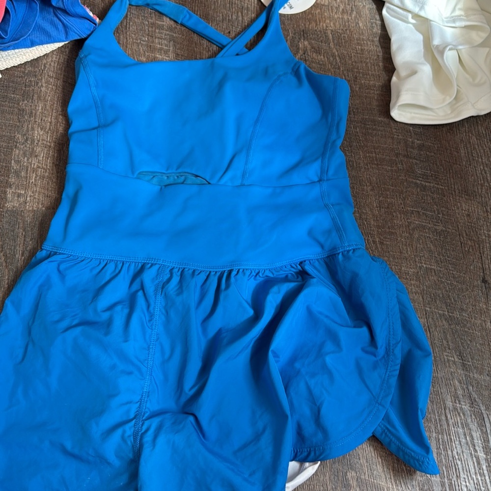 Blue free people one piece